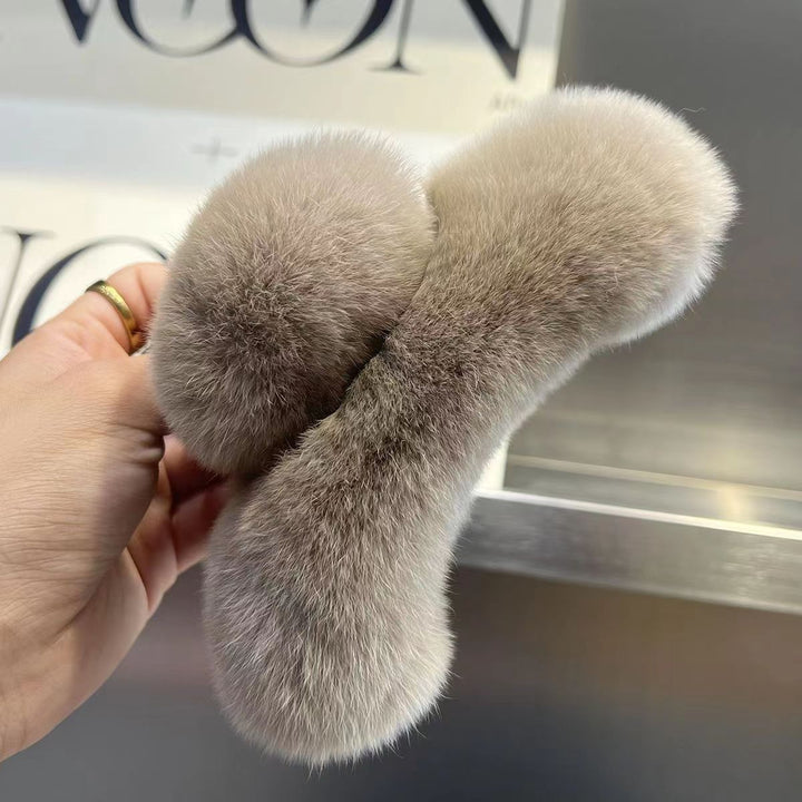 Plush Faux Fur Hair Claw Clip Kalsten
