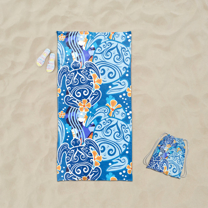 practical beach towel with integrated tote bag design Kalsten