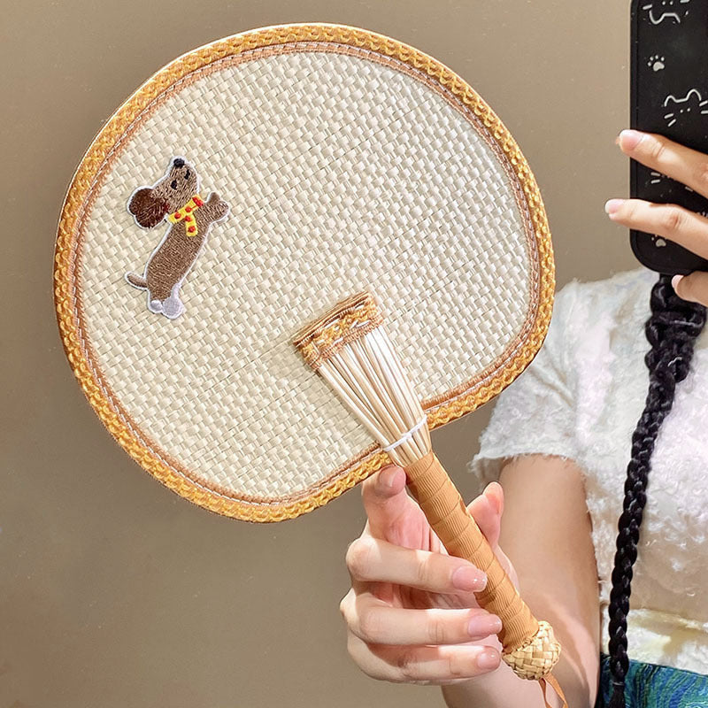 Handcrafted fan with cute animal design Kalsten