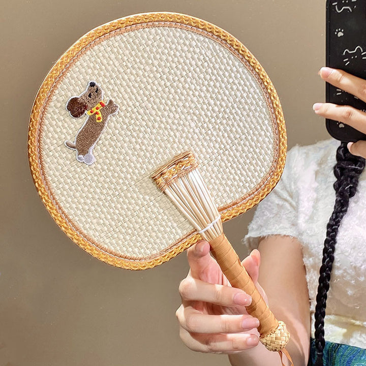 Handcrafted fan with cute animal design Kalsten