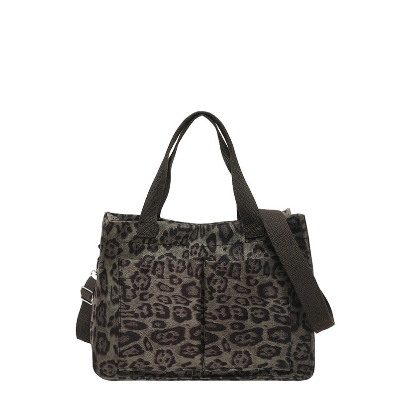WoChic Leopard Print Utility Tote Bag Kalsten