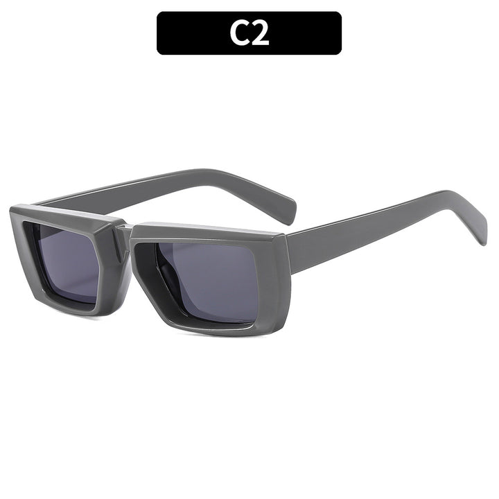 Bold Angular Frame Sunglasses