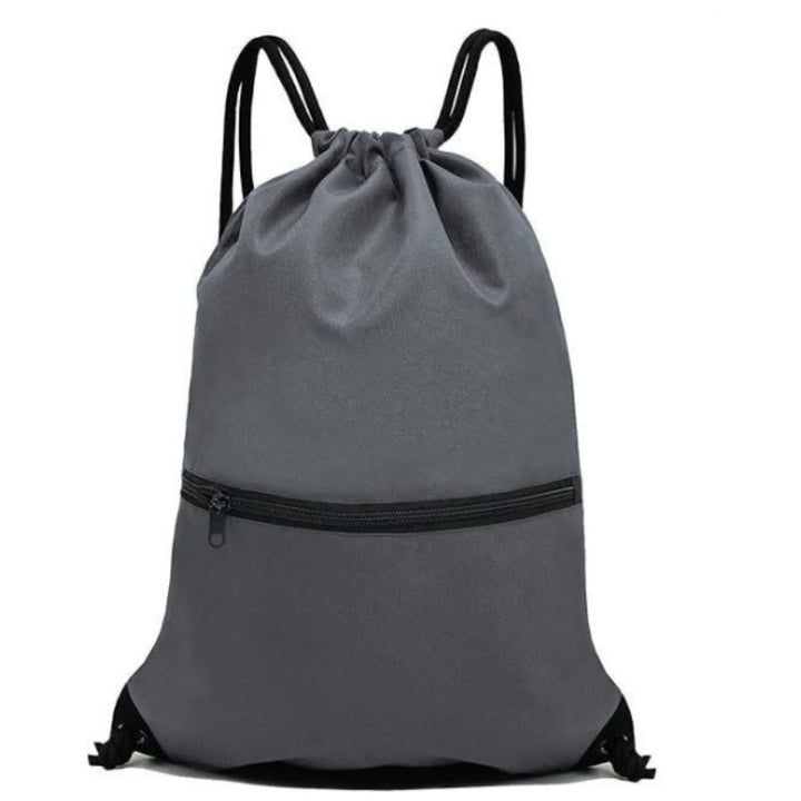 Sporty drawstring bag with zippered pockets Kalsten