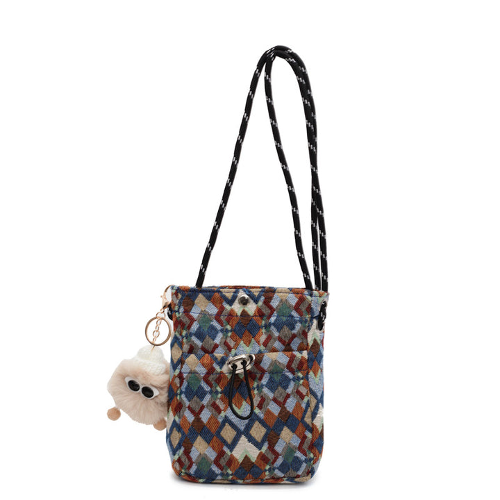 Geometric Pattern Crossbody Bag