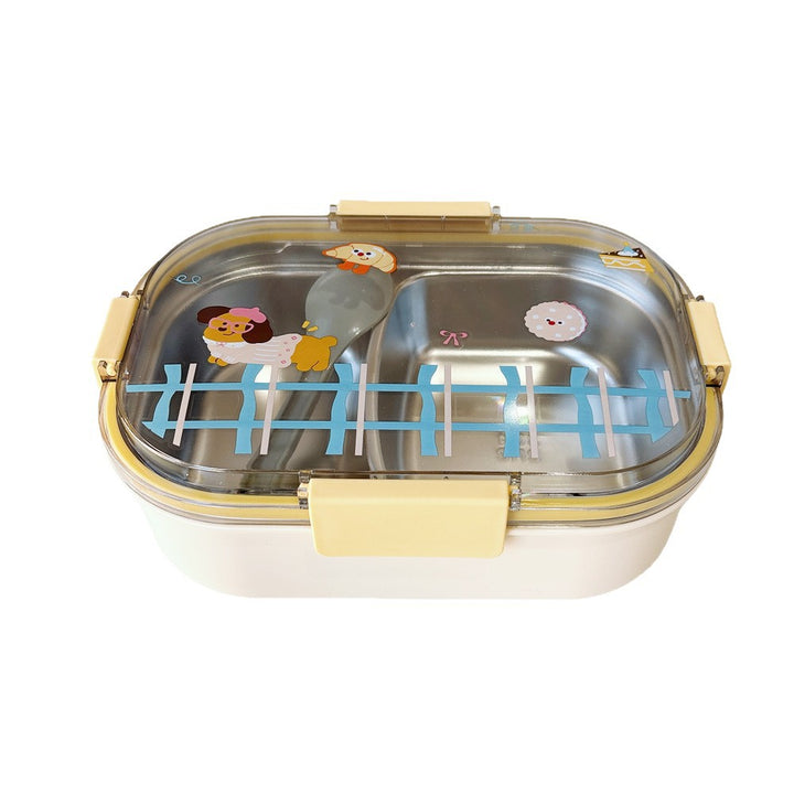 Fun-Themed Dual-Compartment Lunch Box