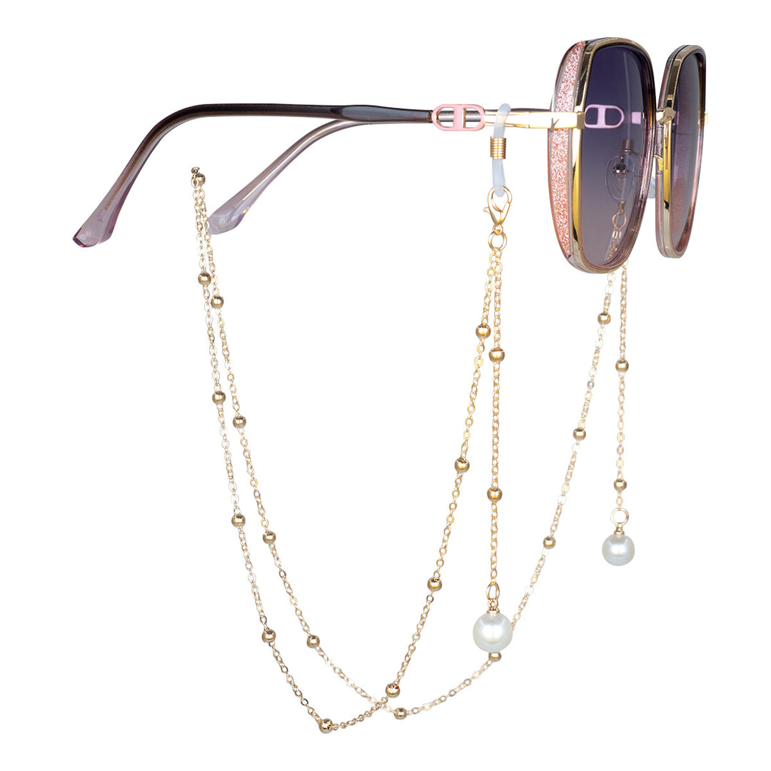 Elegant Pearl-Accent Eyewear Chain Kalsten
