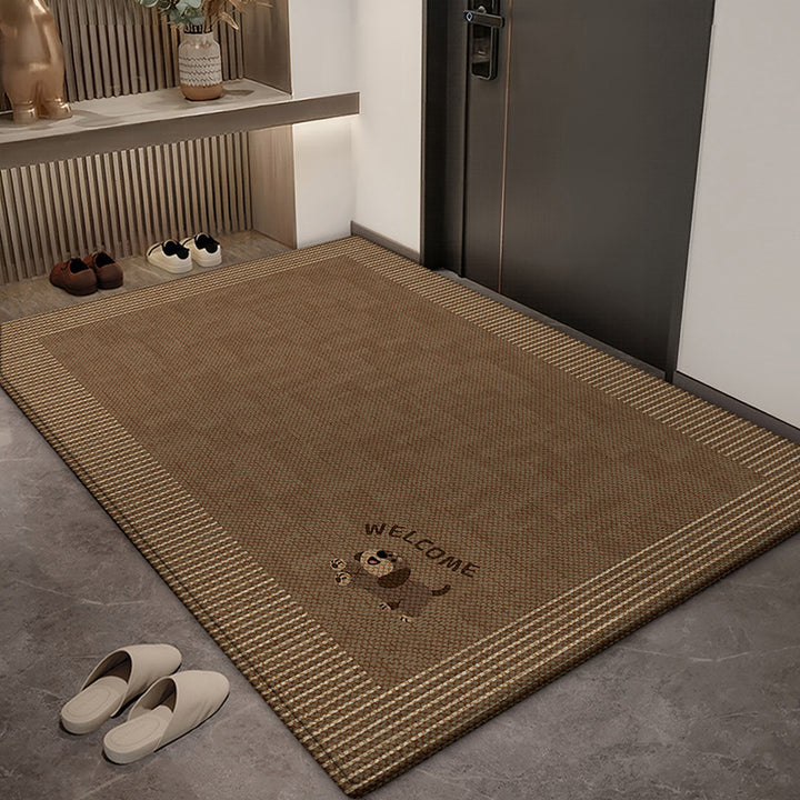 Playful Dog Design Entryway Mat