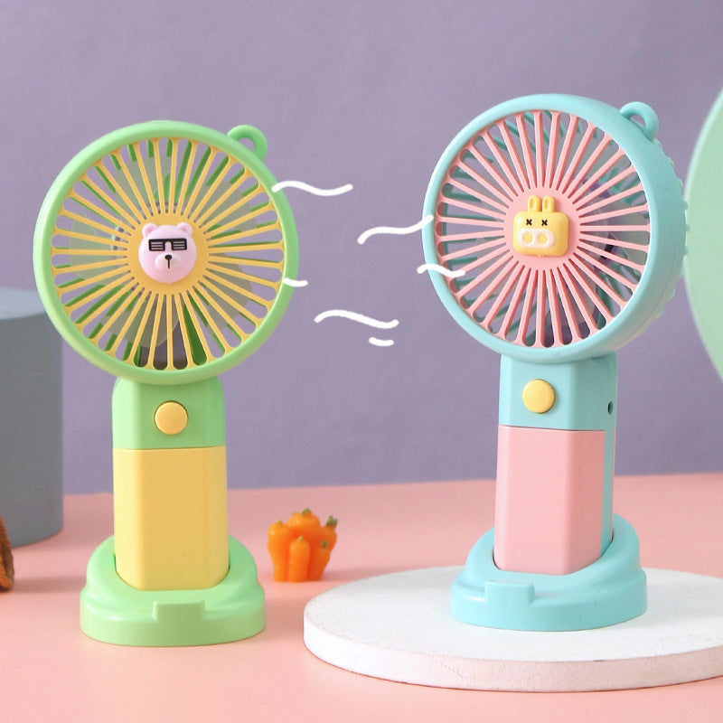 Women's Portable Hand Fan with Pony-Shaped Design Kalsten