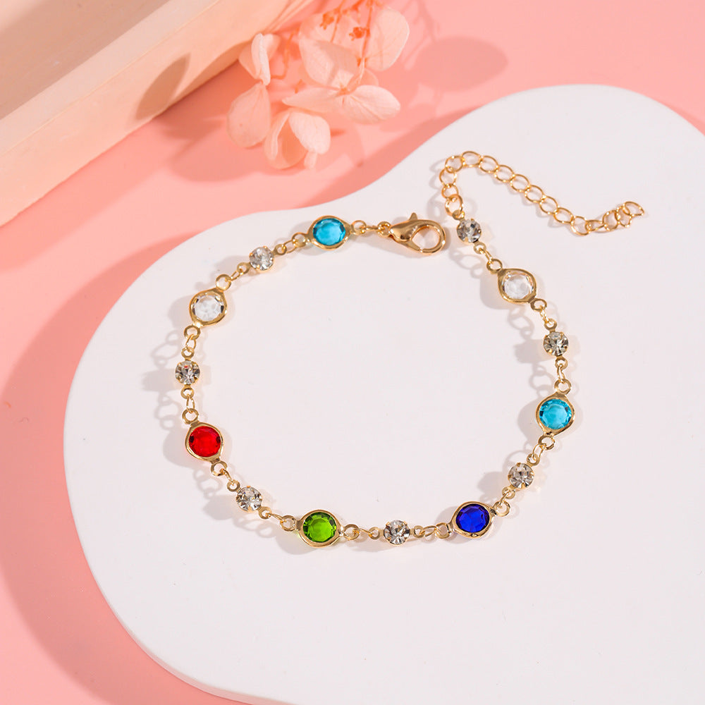 Elegant Crystal Adorned Bracelet Kalsten