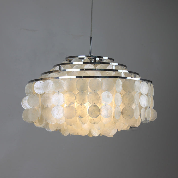 Modern Capiz Shell Pendant Light