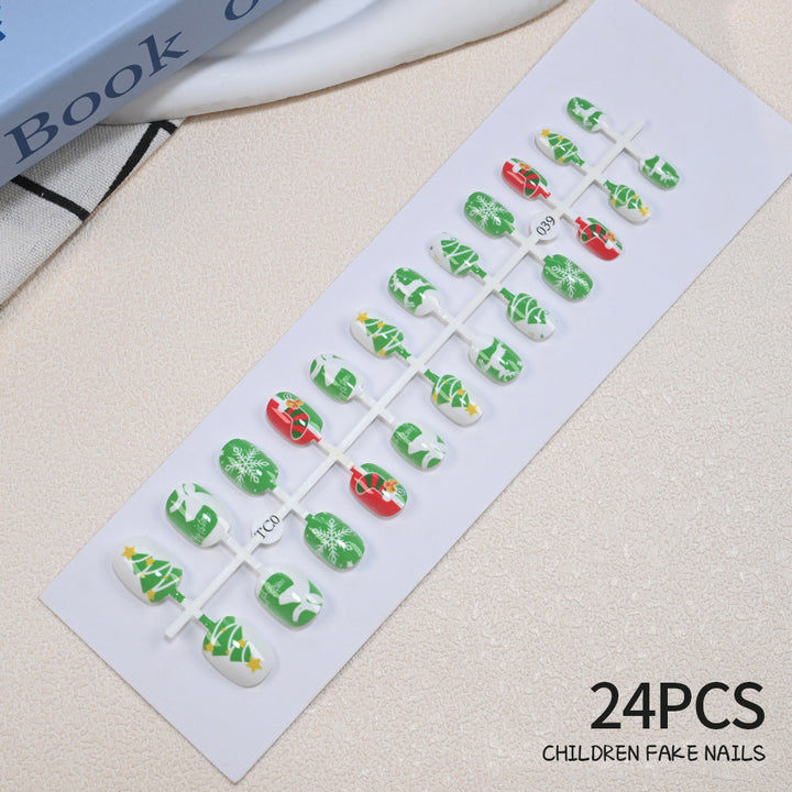 Children's Fun Holiday-Themed Fake Nail Set Kalsten