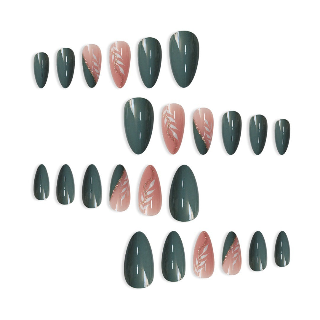 Elegant Almond-Shaped Press-On Nail Extensions Kalsten