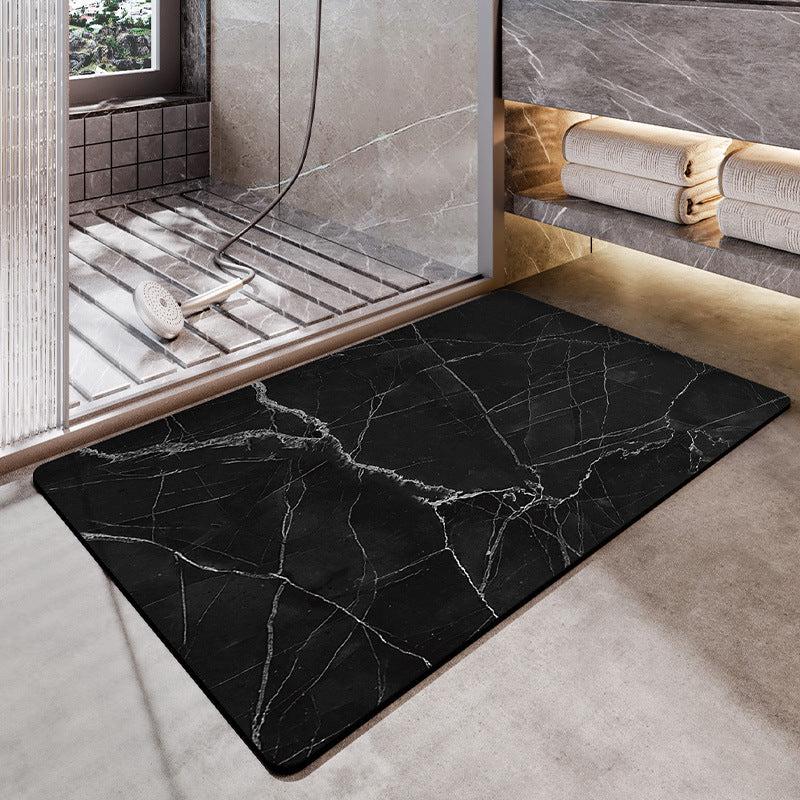 Unisex Marble Pattern Bath Mat Kalsten