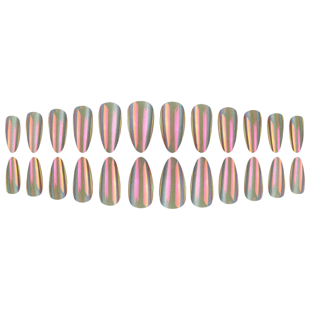 Holographic Stiletto Press-On Nails Kalsten
