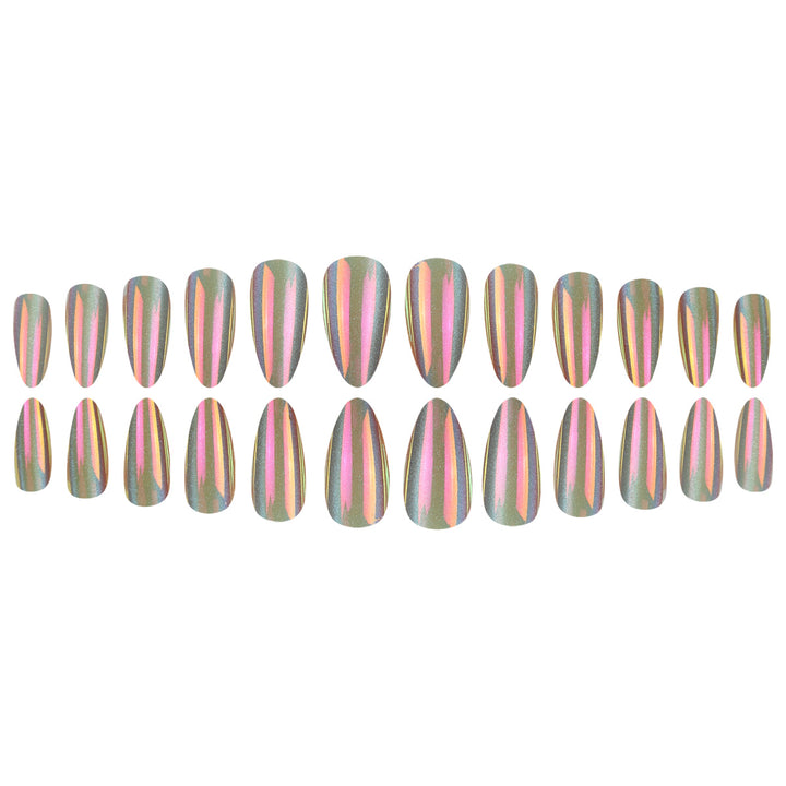 Holographic Stiletto Press-On Nails Kalsten