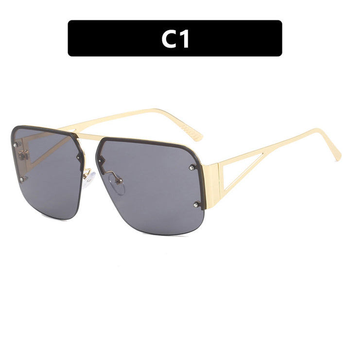 Women's oversized geometric sunglasses with smooth lines and protective UV filter Kalsten