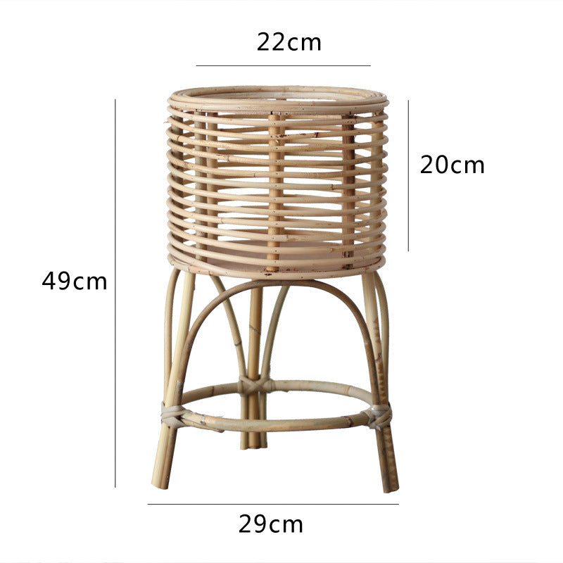 Rattan plant stand with modern design Kalsten