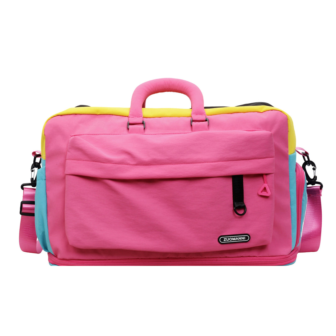 Colorful Multi-Compartment Travel Duffle Bag