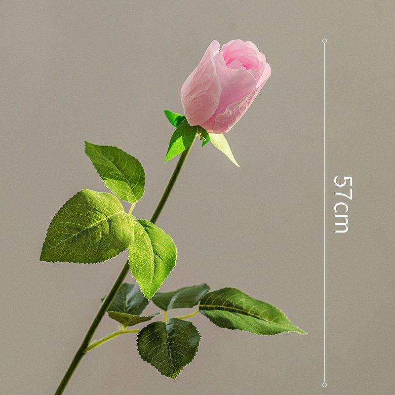 Lifelike Artificial Pink Rose Stem