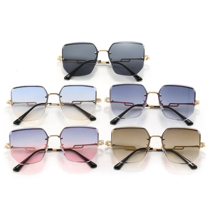 Women's geometric designer sunglasses with mirrored lenses Kalsten