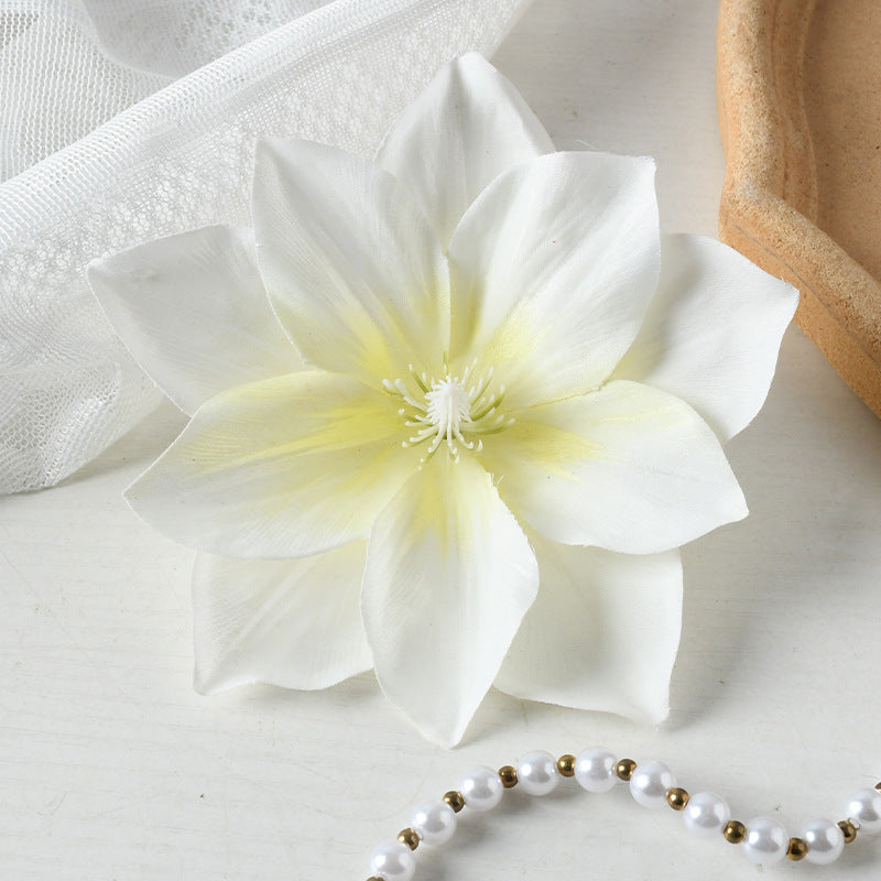 Elegant Fabric Floral Clip