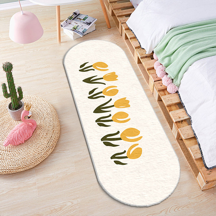 Floral Design Area Runner Mat