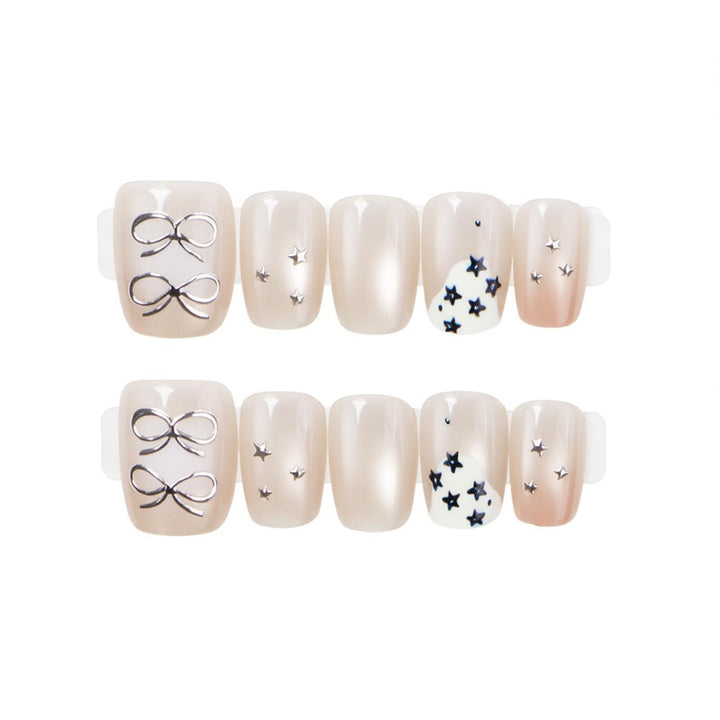 Elegant Press-On Nail Art Set with Unique Designs Kalsten