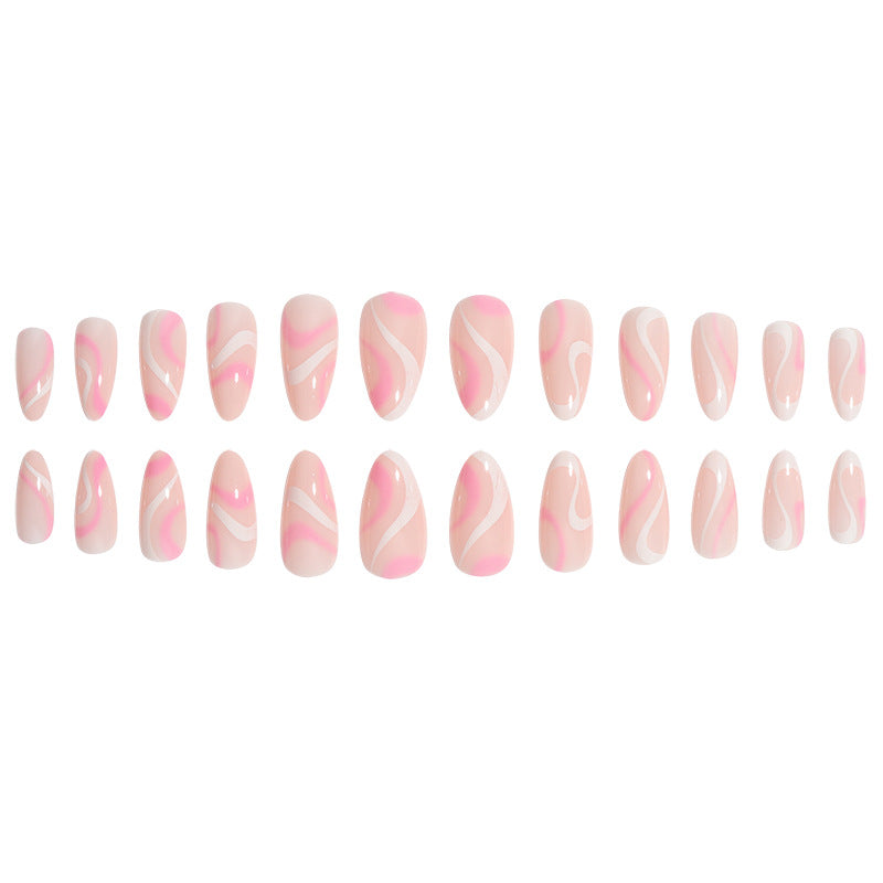 Elegant Geometric Art Press-On Nails Kalsten