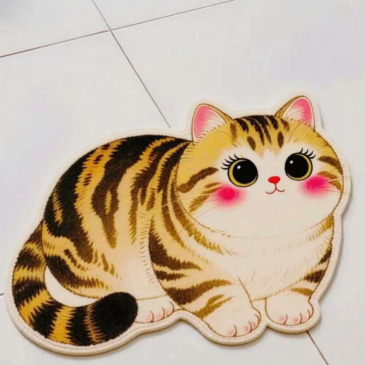 Cozy Cat-Shaped Bath Mat
