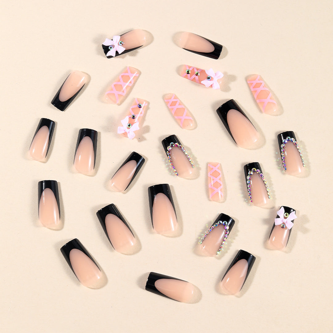 Decorative Long Stiletto Nail Art Design Kalsten