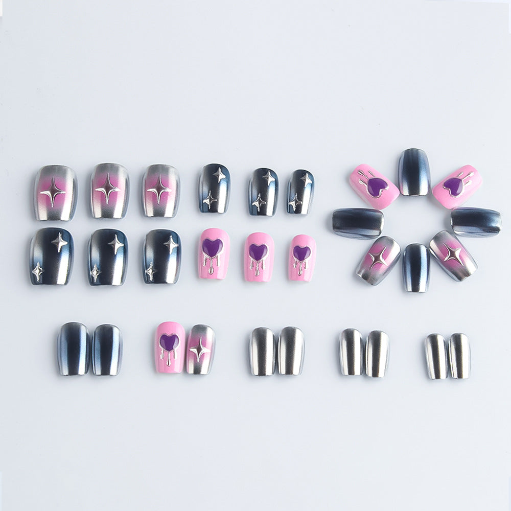 Celestial-Themed Press-On Nail Art Set Kalsten