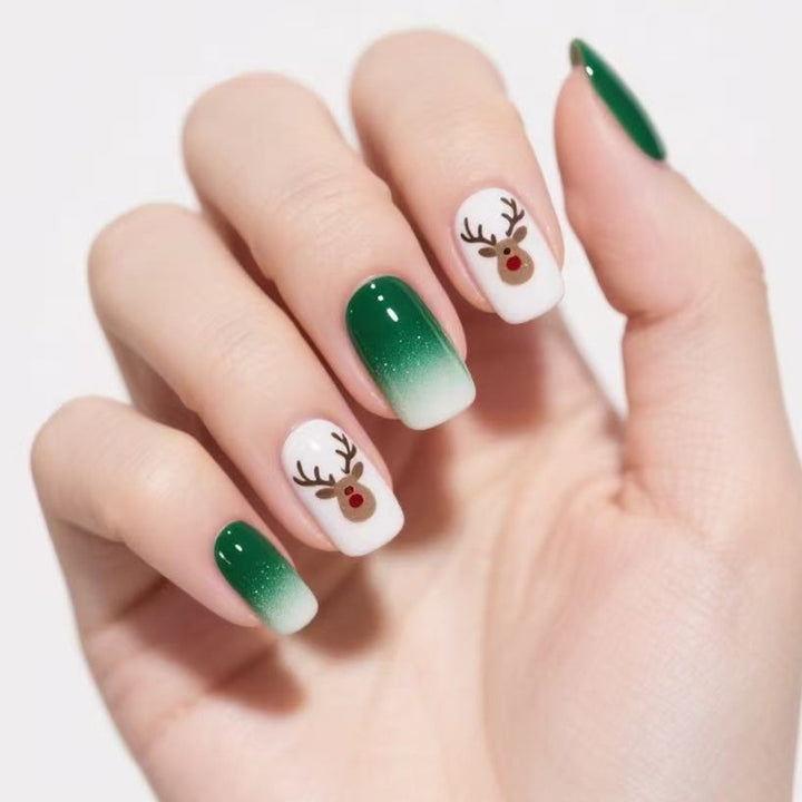 Festive Holiday Themed Press-On Nails Kalsten