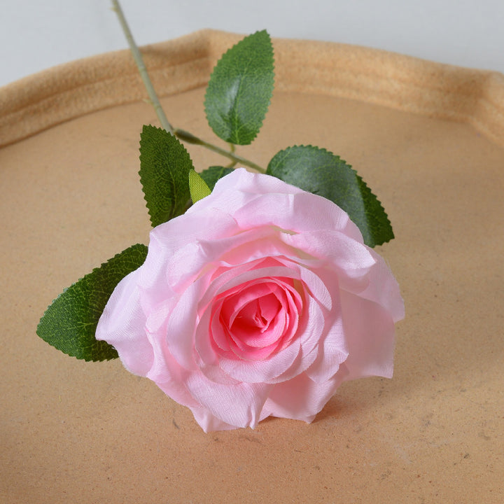 Elegant Silk Black Rose Hair Accessory