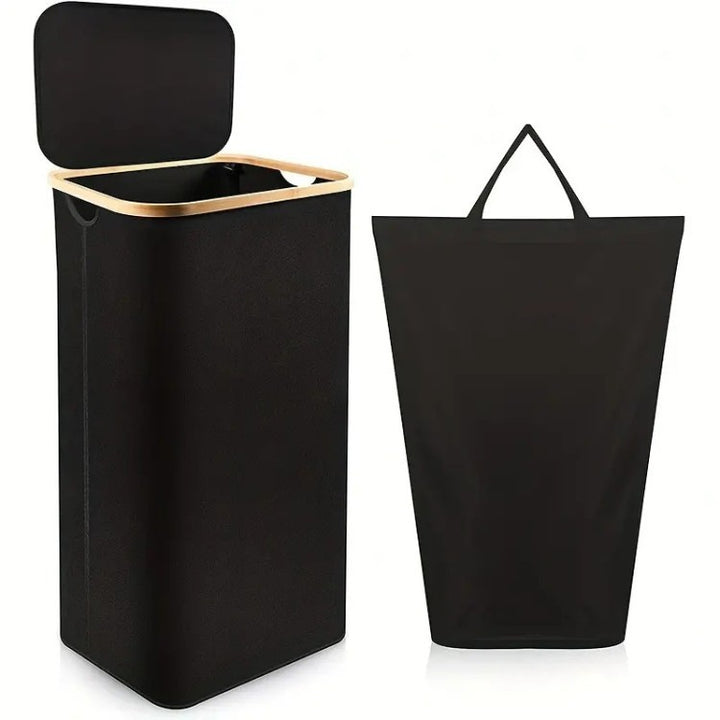 High-quality laundry container with modern lid and removable inner bag Kalsten
