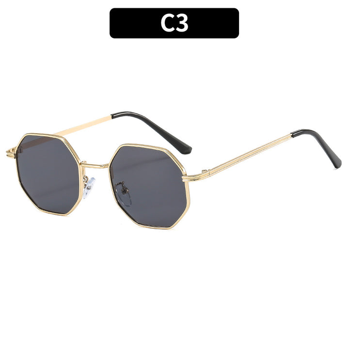 Elegant Octagonal Frame Sunglasses