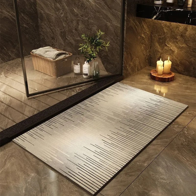 Modern Geometric Bath Mat Kalsten