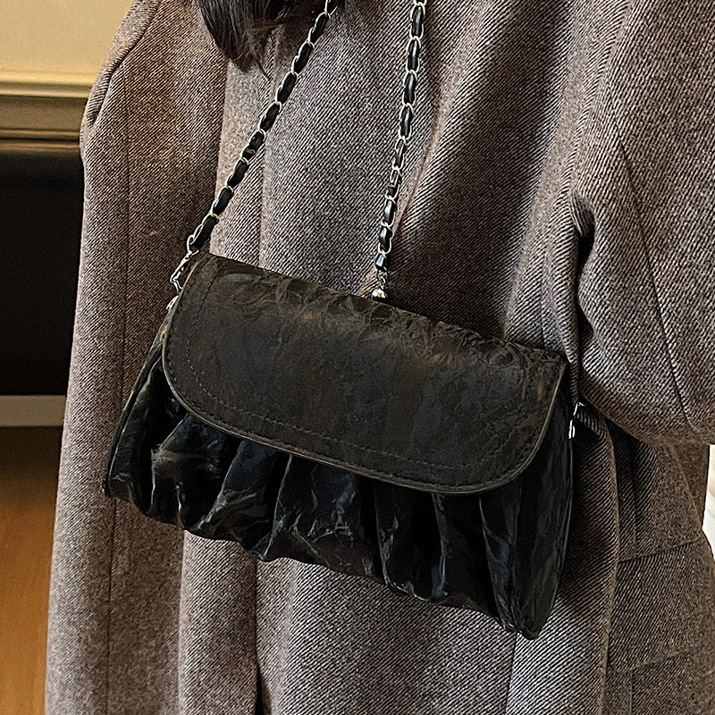 Ruffled Evening Handbag