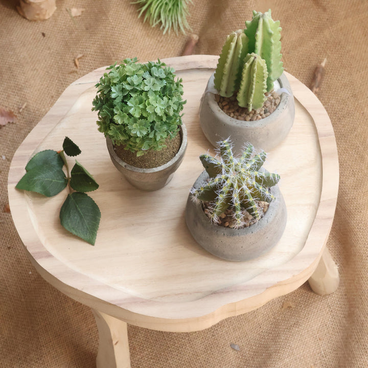 Elegant wood side table Kalsten