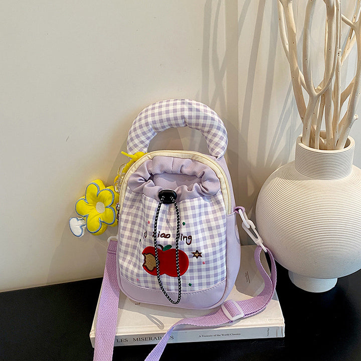 Playful Gingham Print Mini Backpack Kalsten