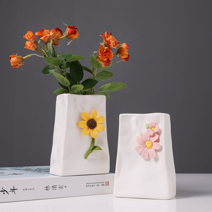 Decorative Floral Pitcher Ornament