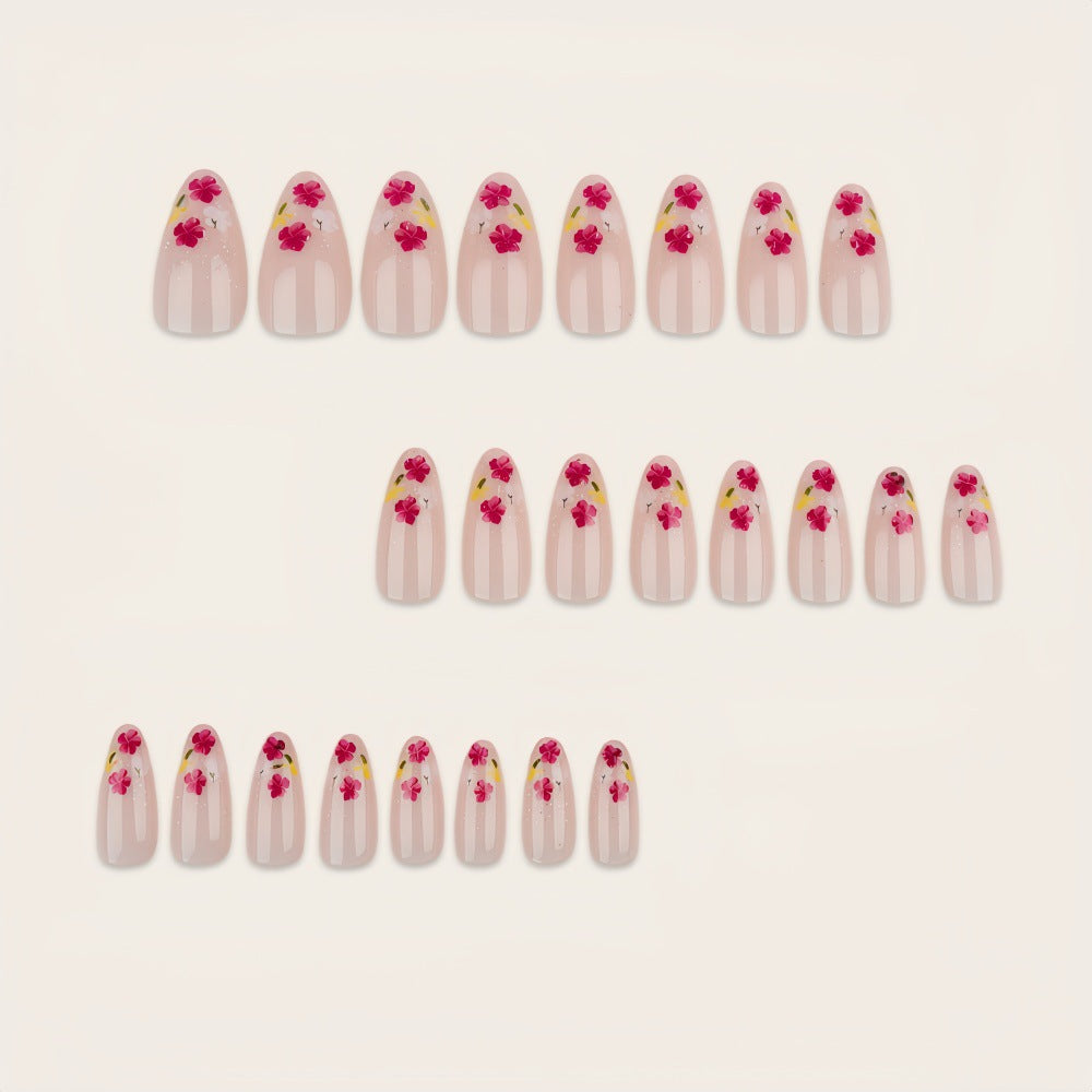 Artificial nails with floral accents Kalsten