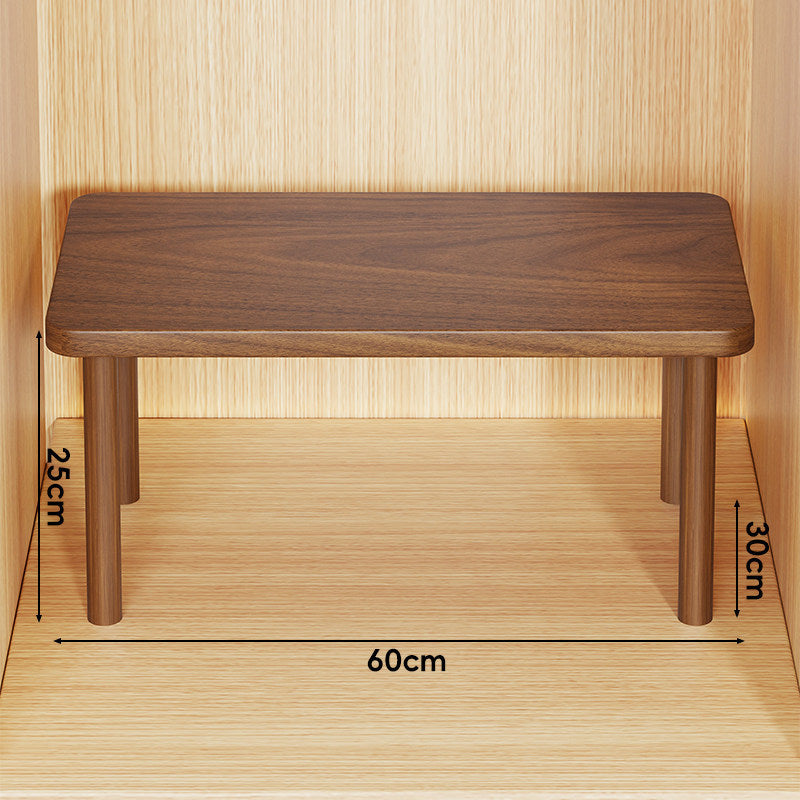 Adjustable Multi-Height Wooden Monitor Riser and Desktop Shelf
