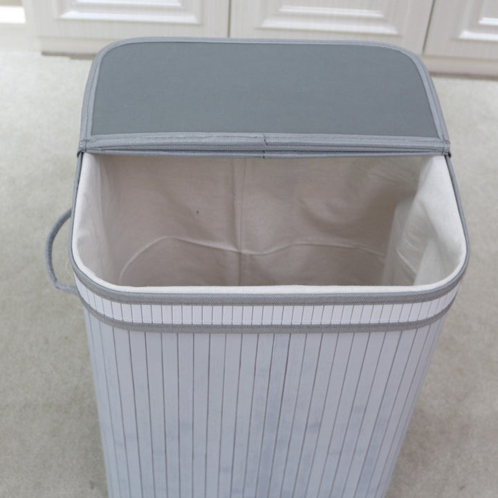 Elegant Laundry Basket Made of Natural Bamboo Kalsten