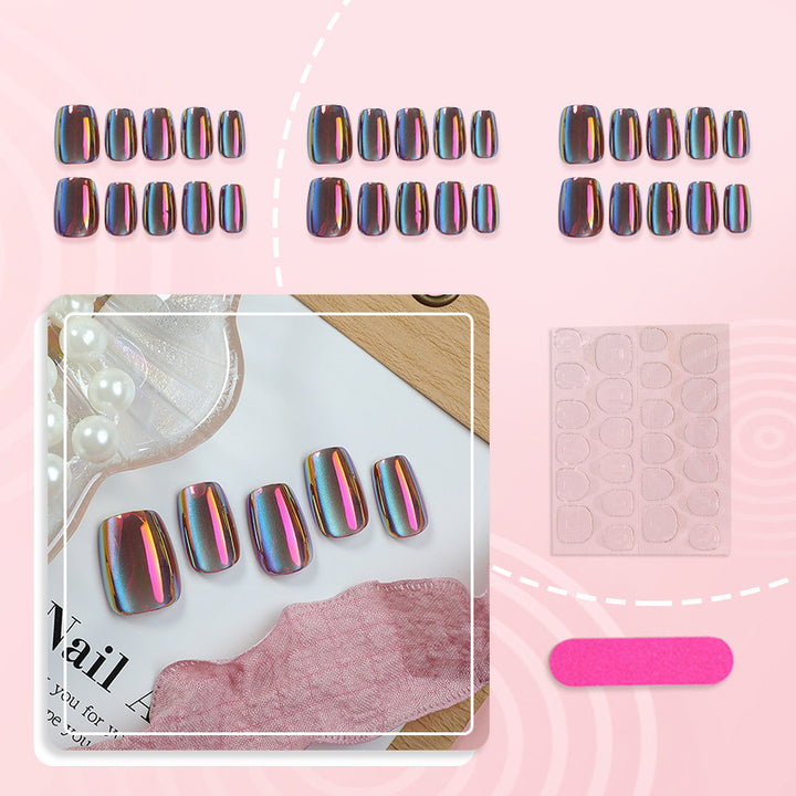 Iridescent Press-On Nail Set