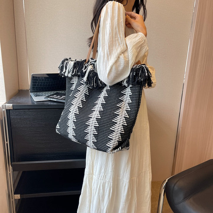 Bohemian Handwoven Tote Bag
