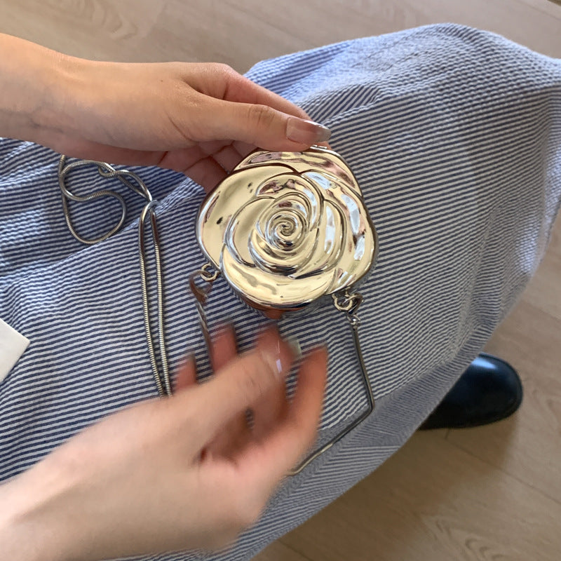 Elegantly Crafted Rose-Shaped Crossbody Bag Kalsten