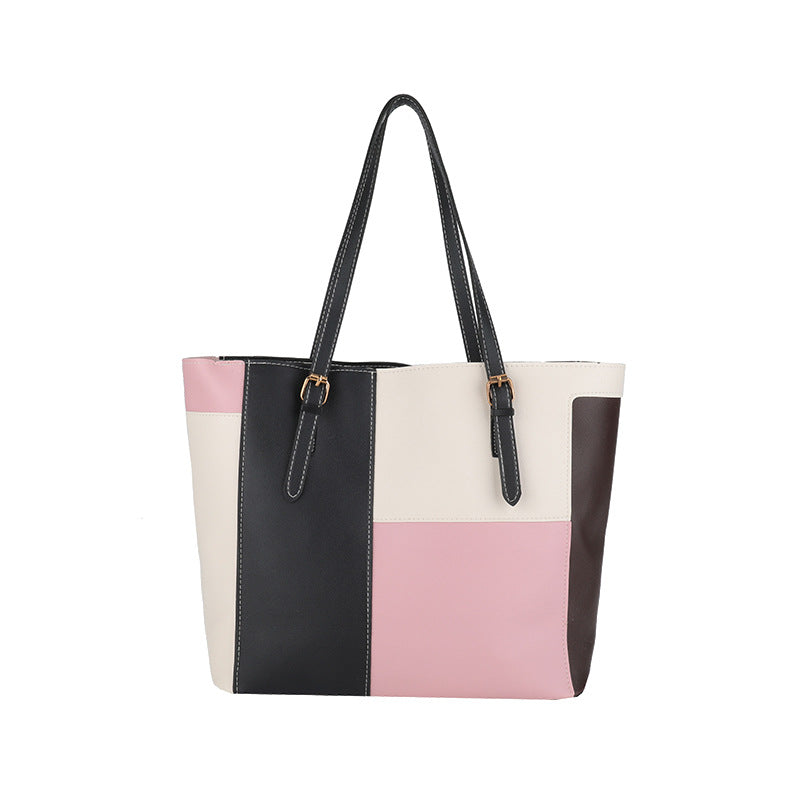 Stylish Color Block Tote Bag Kalsten