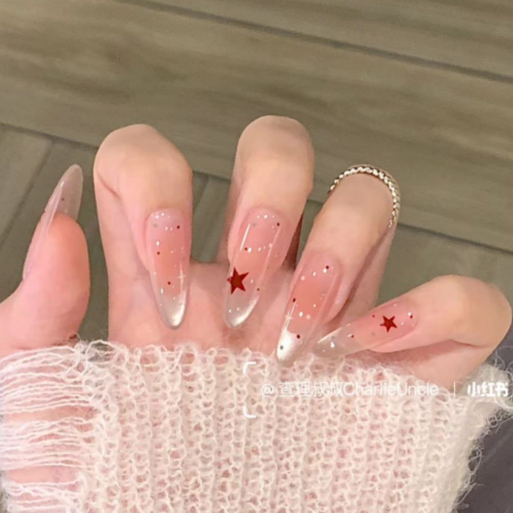Artistic Floral Detailed Press-On Nail Set Kalsten