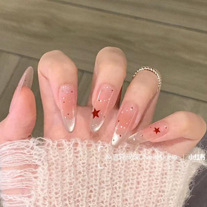 Artistic Floral Detailed Press-On Nail Set Kalsten