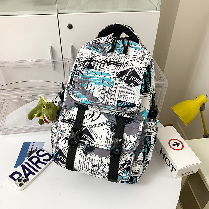 Versatile Graphic Print Backpack